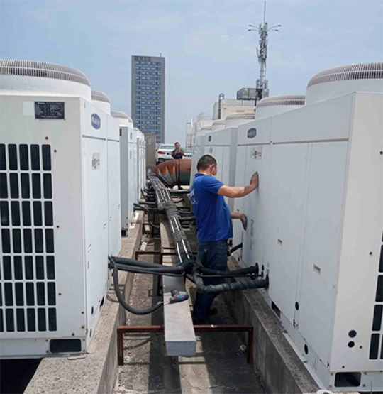 新城中央空调制热和不制冷系统维修方法